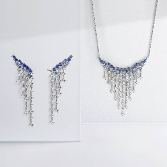 Kimora Zircon Silver Necklace