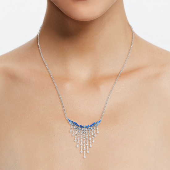 Kimora Zircon Silver Necklace