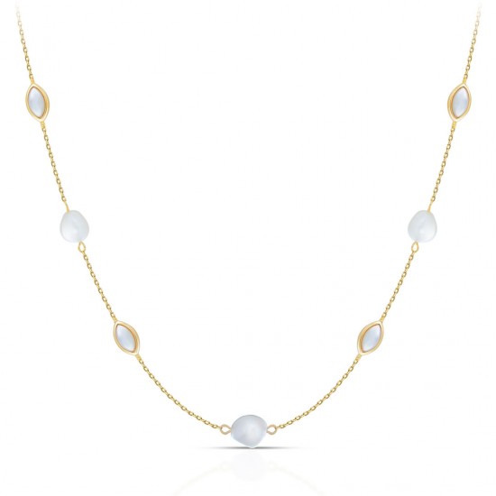 Sevia Pearl Gold Necklace