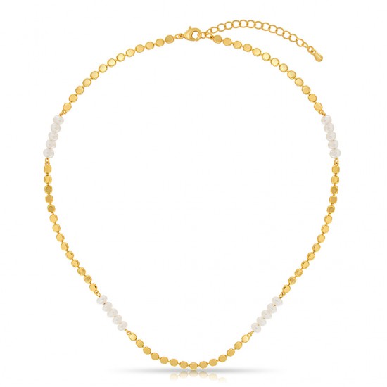 Kalung Mutiara Emas Four