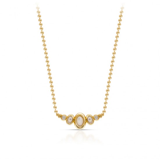 Liana Mother of Pearl Gold Necklace