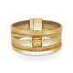 So Gold Leather Bracelet
