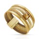 So Gold Leather Bracelet